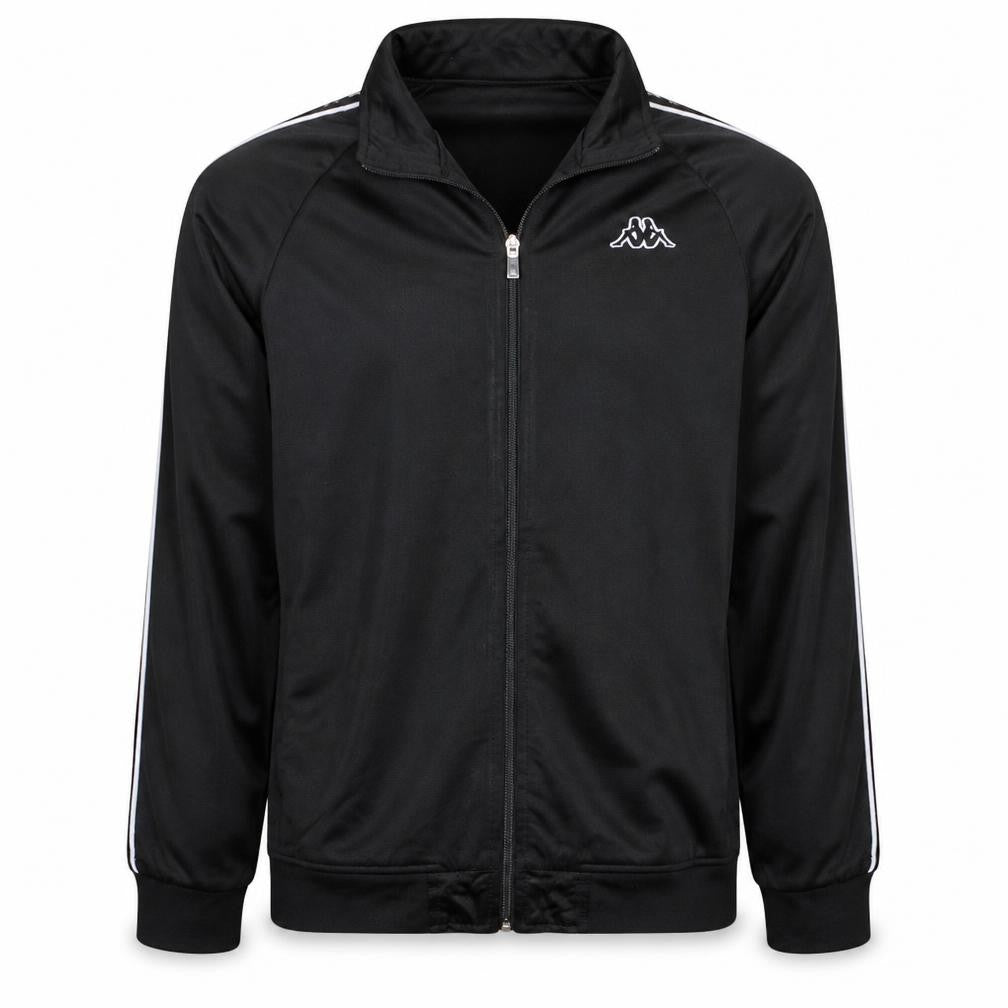 Kappa Men's Black Full Zip Track Sweatshirt Size M Polyester Sportswear