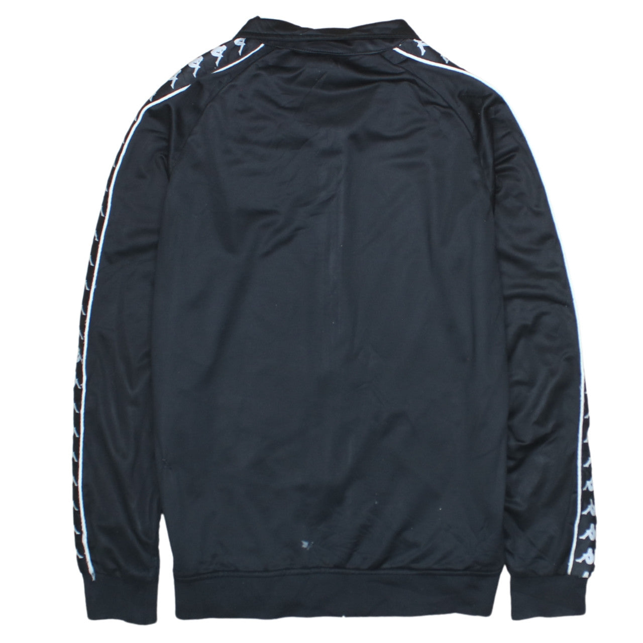 Kappa Men's Black Full Zip Track Sweatshirt Size M Polyester Sportswear