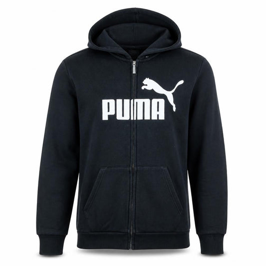 Puma Men’s Black XL Full Zip Hoodie with Logo