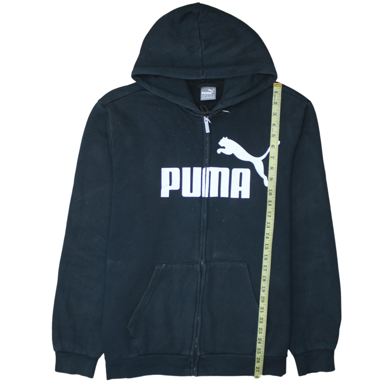 Puma Men’s Black XL Full Zip Hoodie with Logo