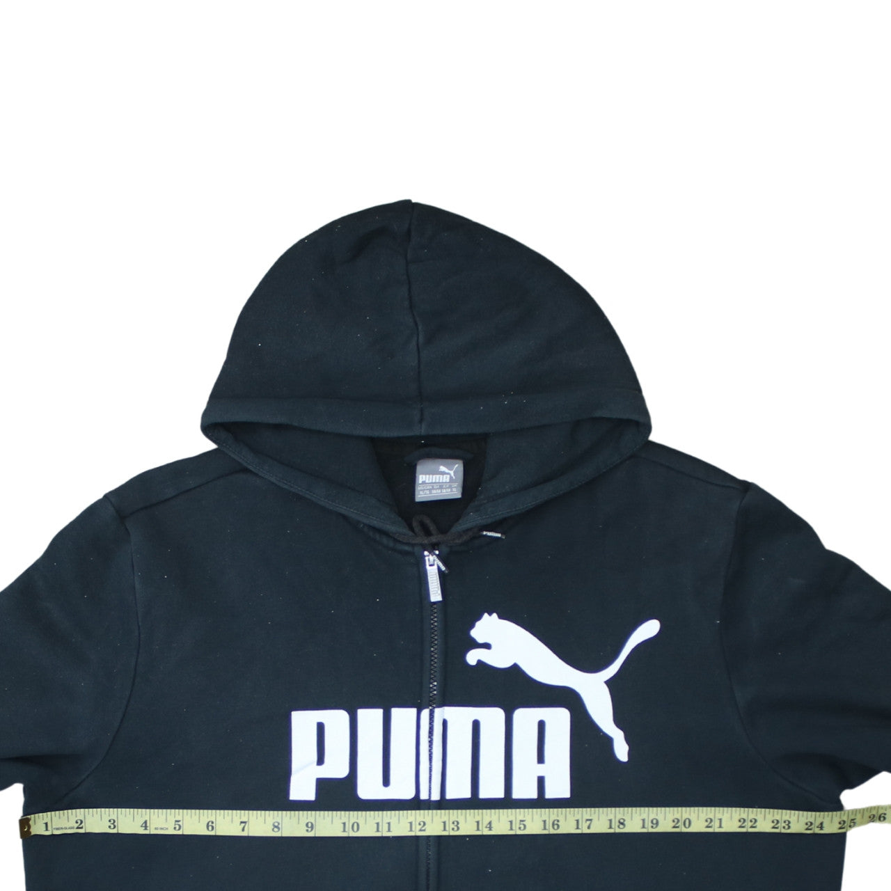 Puma Men’s Black XL Full Zip Hoodie with Logo