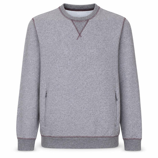Adidas Men Grey Crew Neck Pullover Sweatshirt Size S Regular Fit