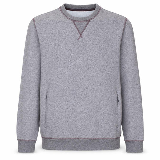 Adidas Men Grey Crew Neck Pullover Sweatshirt Size S Regular Fit