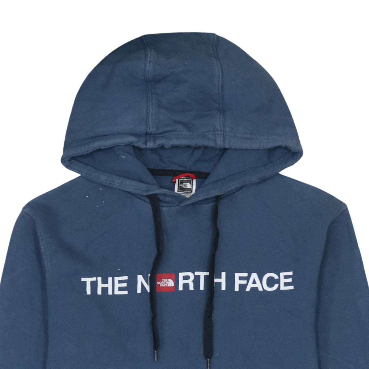 The North Face Men's Blue Pullover Hoodie Size S Logo Cotton Sweatshirt