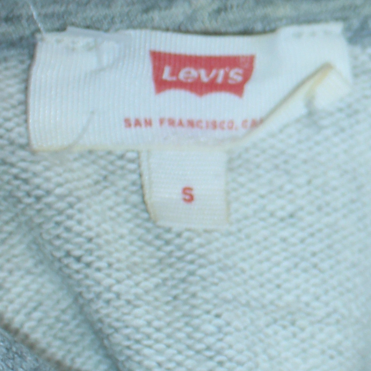 Levi's Men's Grey Pullover Hoodie S Logo Graphic Hooded Sweatshirt