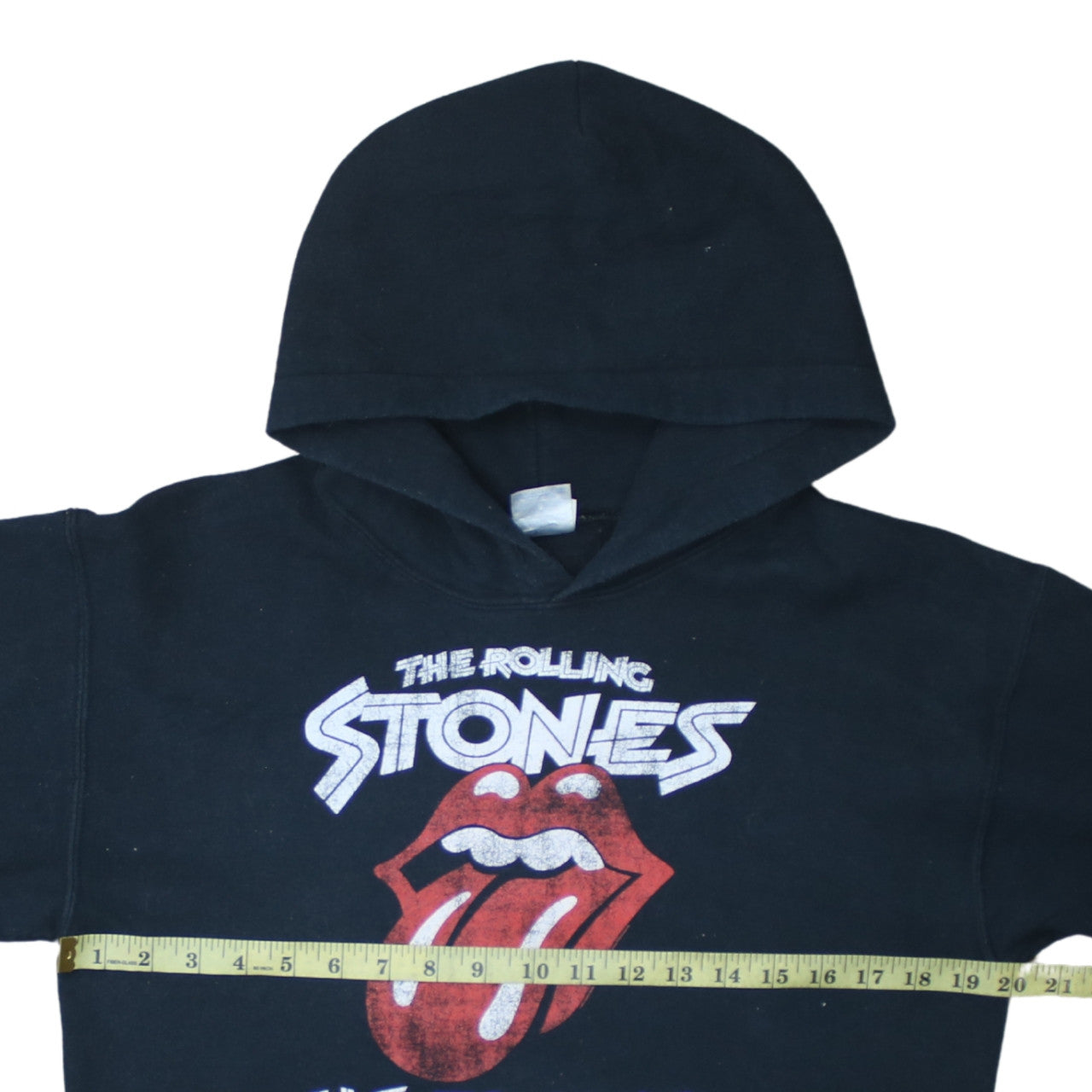 Gildan Men's Black Rolling Stones US Tour '78 Pullover Hoodie S