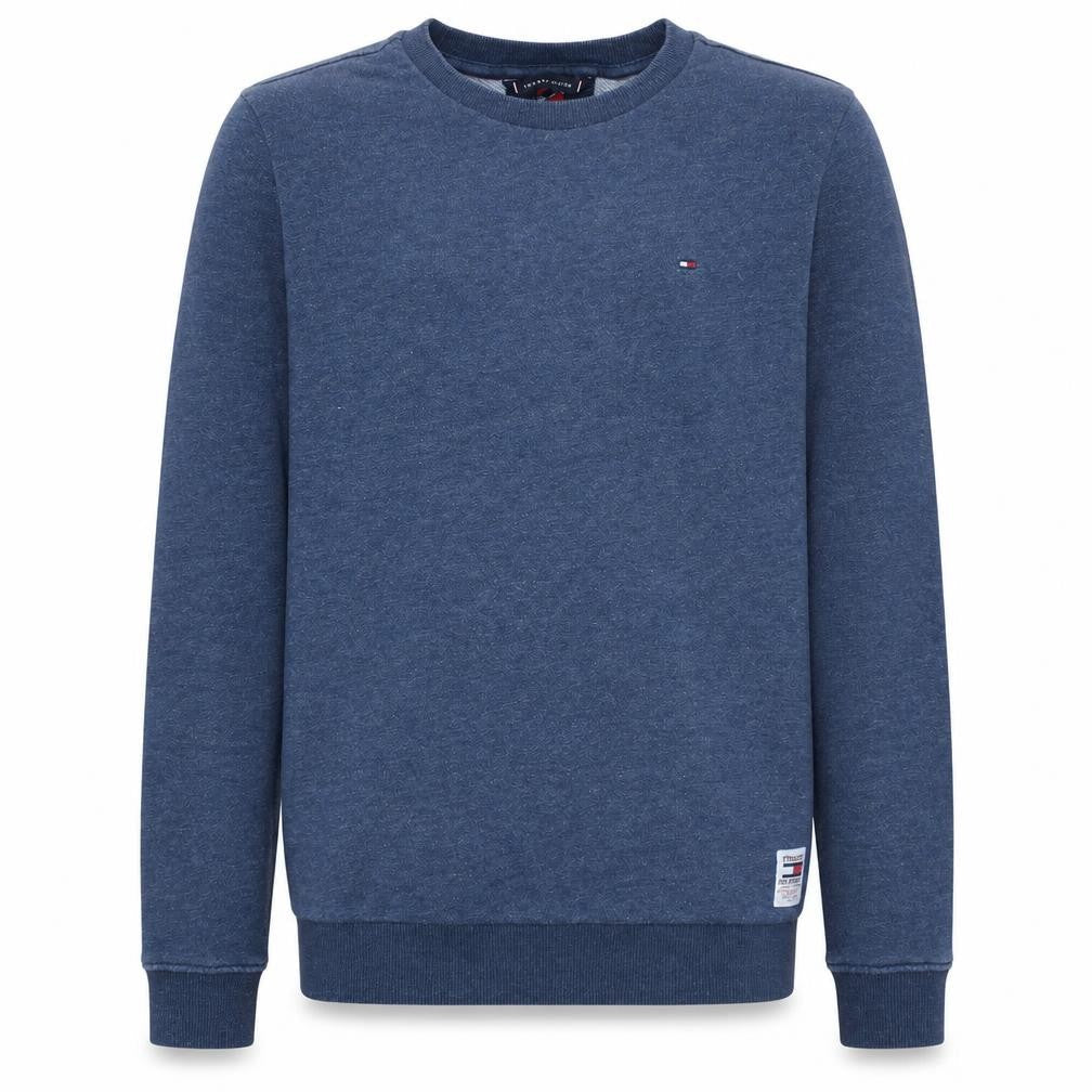 Tommy Hilfiger Boys Blue Cotton Crew Neck Pullover Sweatshirt Size 164