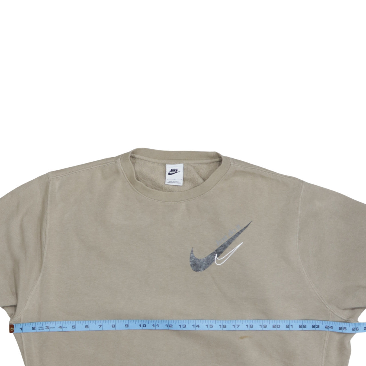 Nike Men's Beige Logo Pullover Sweatshirt Size L