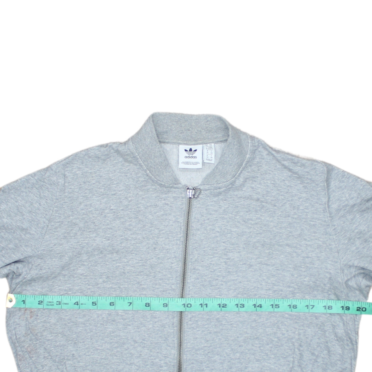 Adidas Womens Grey Full Zip Sweatshirt XS Classic Zip Jacket