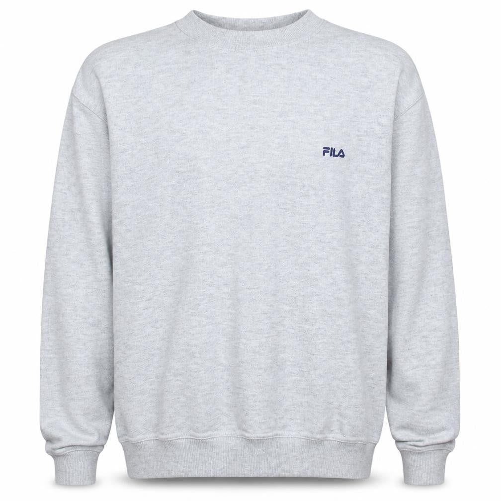 Fila Men's Grey Crew Neck Pullover Sweatshirt Size L