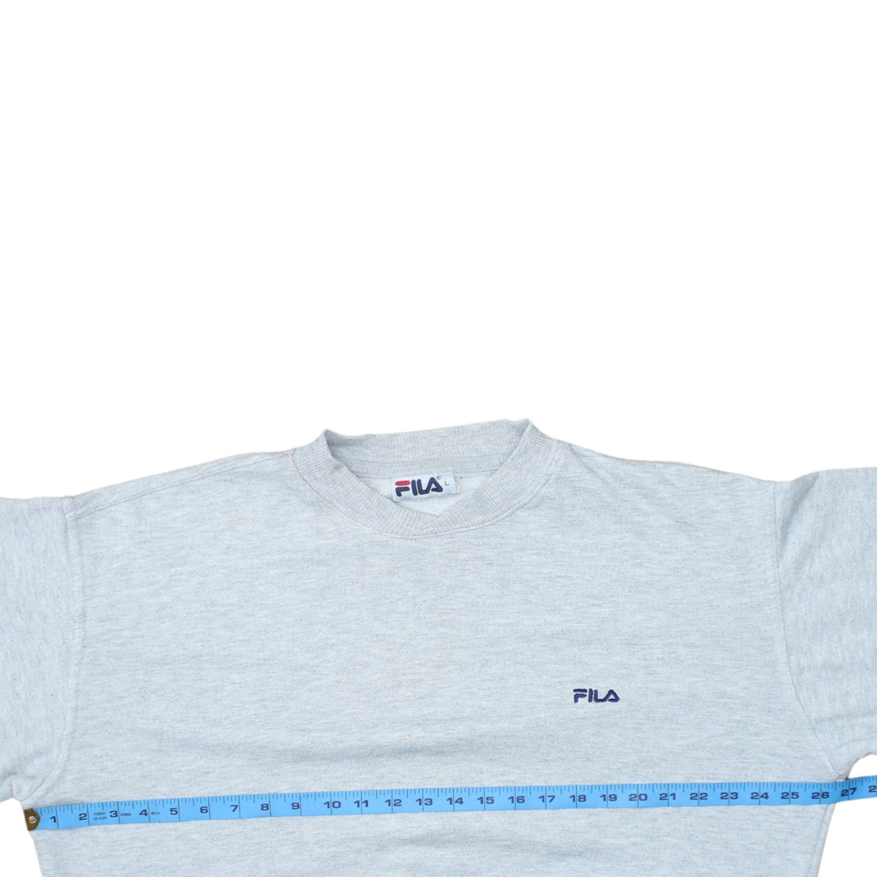 FILA Men's Grey Crew Neck Pullover Sweatshirt Size L