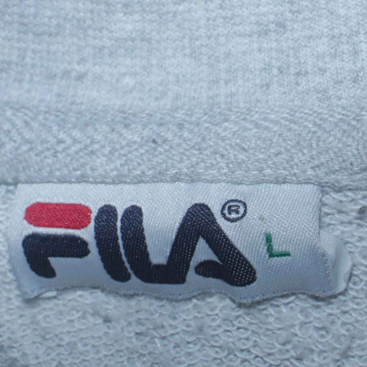 FILA Men's Grey Crew Neck Pullover Sweatshirt Size L