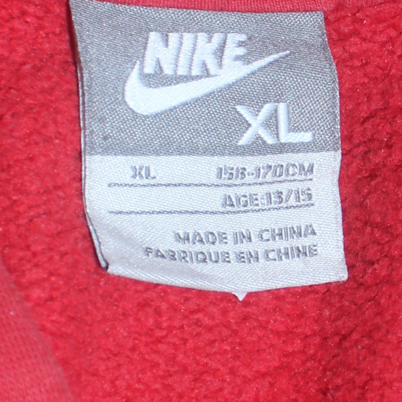 Nike Boys Red Pullover Hoodie XL Age 13-15 Hooded Sweatshirt