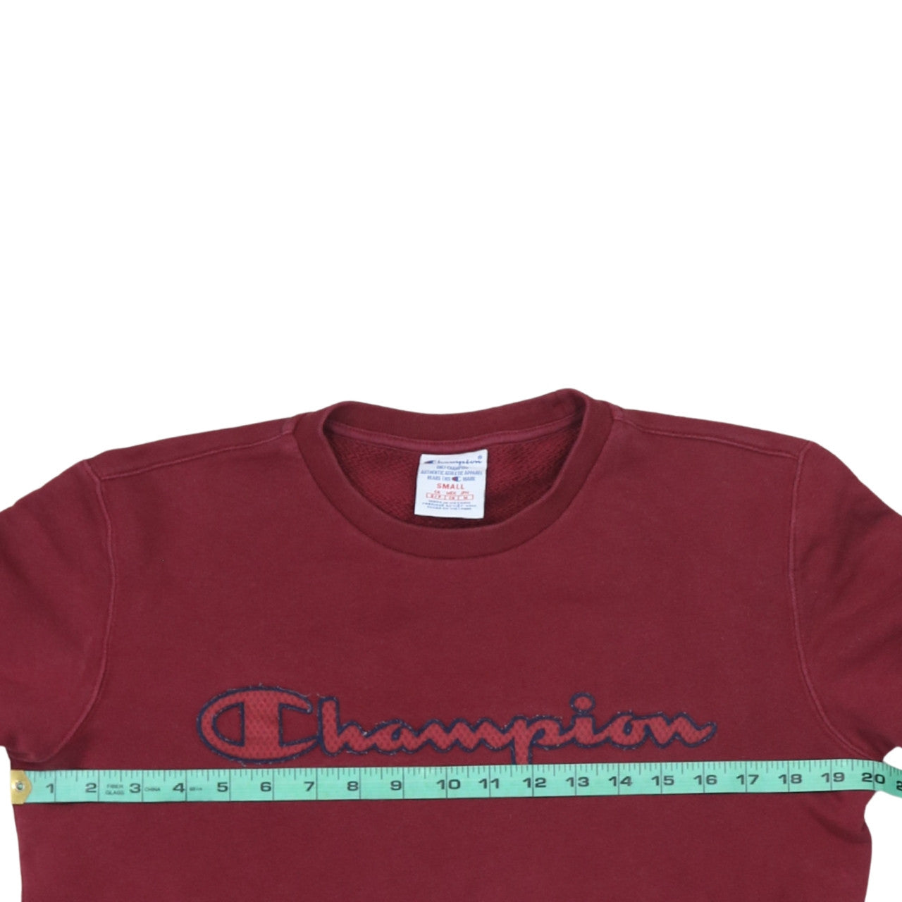 Champion Men's Red Embroidered Logo Pullover Sweatshirt Size S