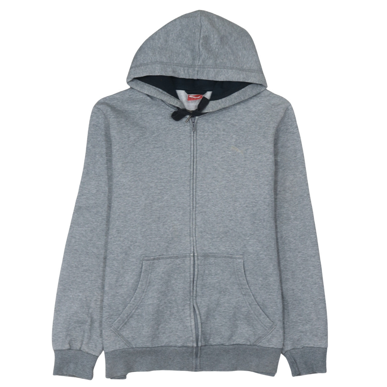Puma Mens Grey Full Zip Hoodie L Hooded Sweatshirt