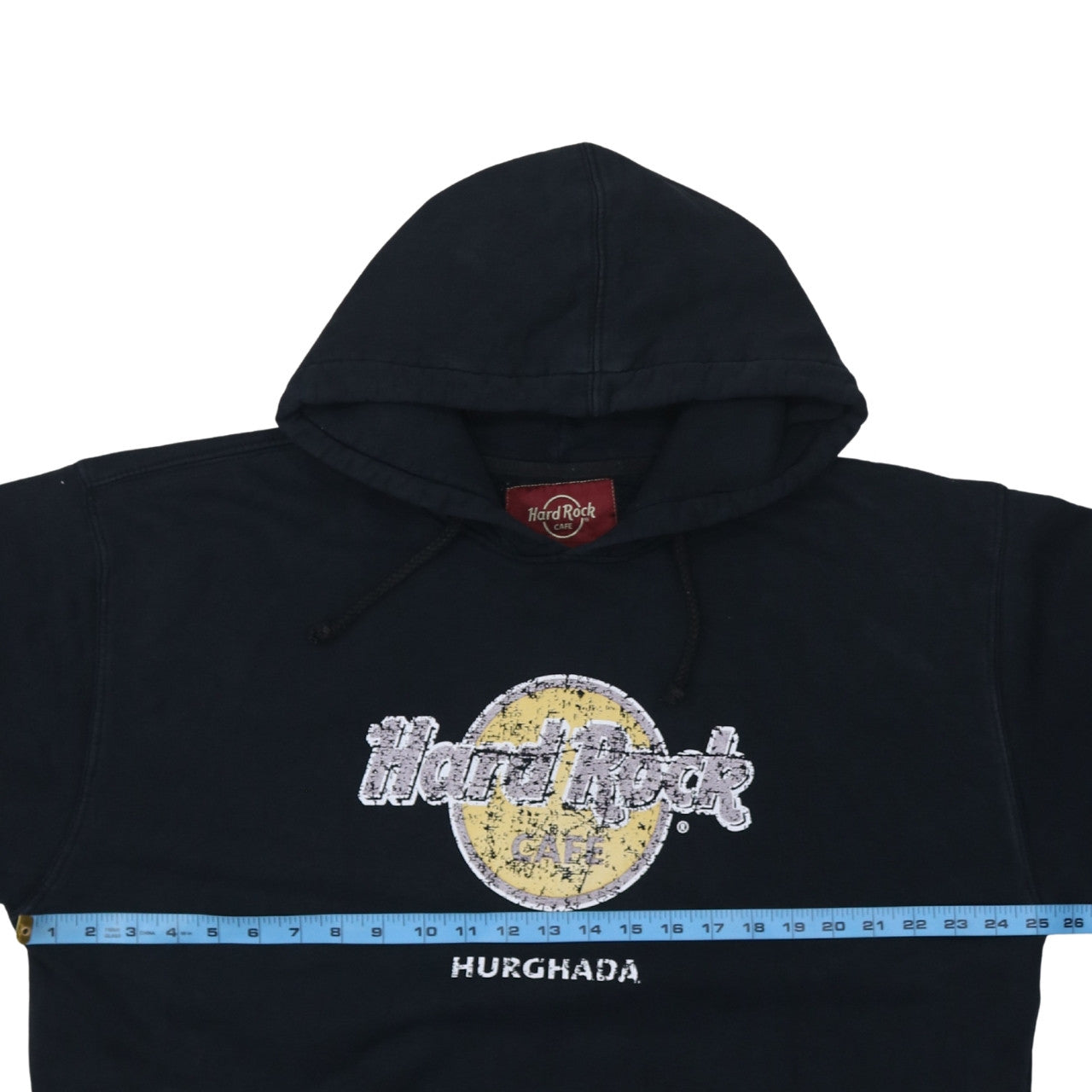 Hard Rock Cafe Hurghada Mens Black XL Pullover Hoodie