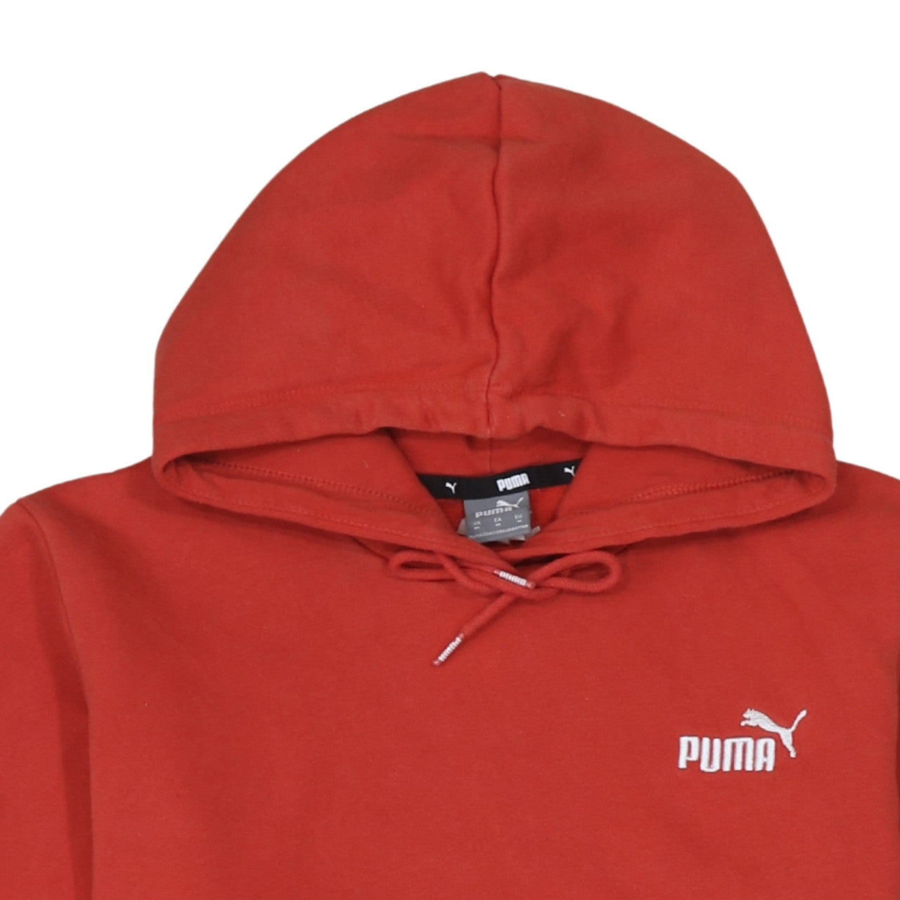 Puma Women's Red Pullover Hoodie Size M Regular Fit Sweatshirt