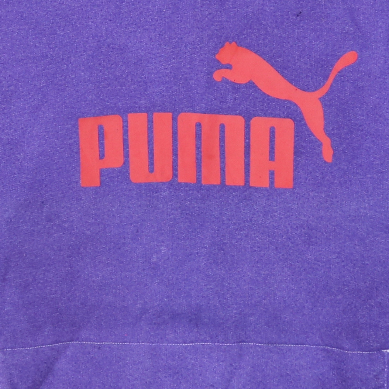 Puma Men's Purple Pullover Hoodie Small Graphic Logo Sportswear