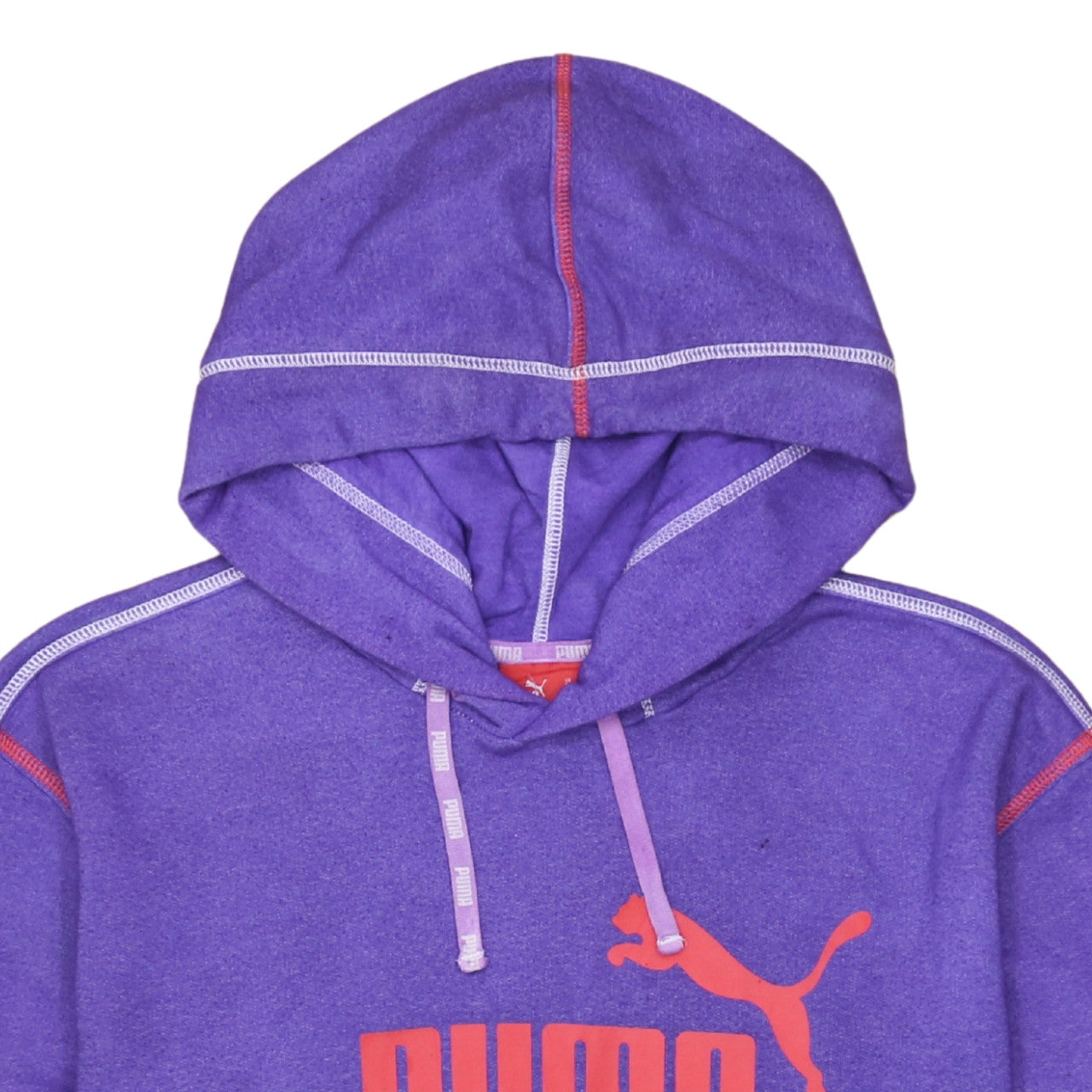 Puma Men's Purple Pullover Hoodie Small Graphic Logo Sportswear