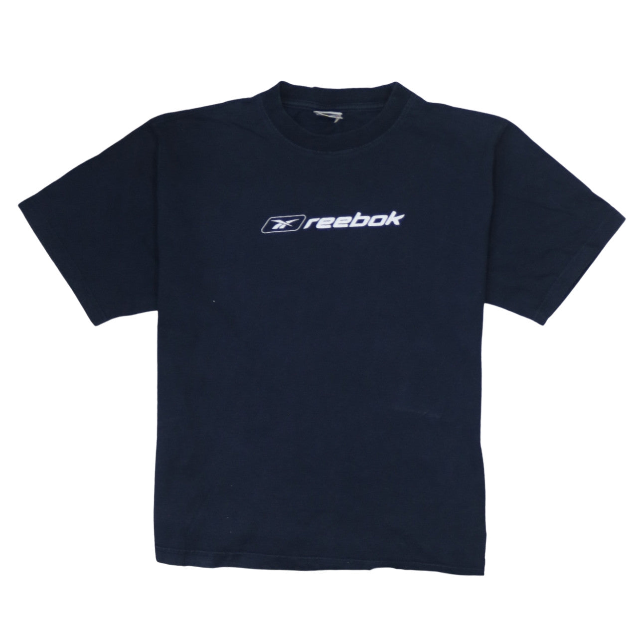 Reebok Boys Blue XL Cotton Crew Neck Logo Sports T-Shirt