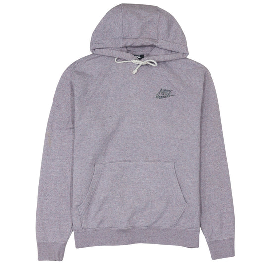 Nike Mens Grey Pullover Hoodie M Logo Fleece Sportswear