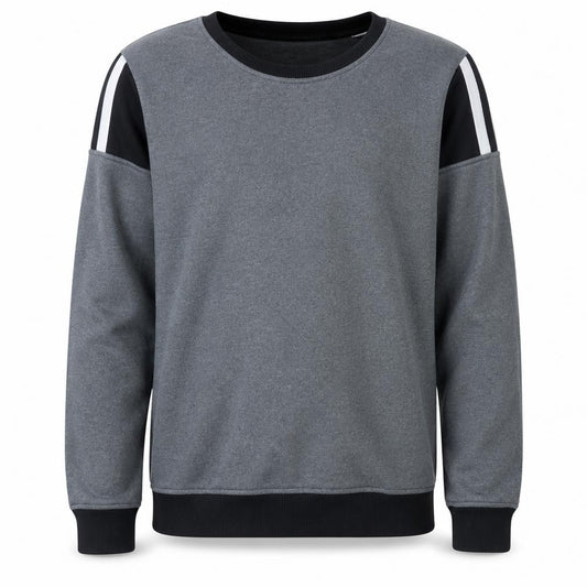 Adidas Men's Grey Crew Neck Pullover Sweatshirt Size M
