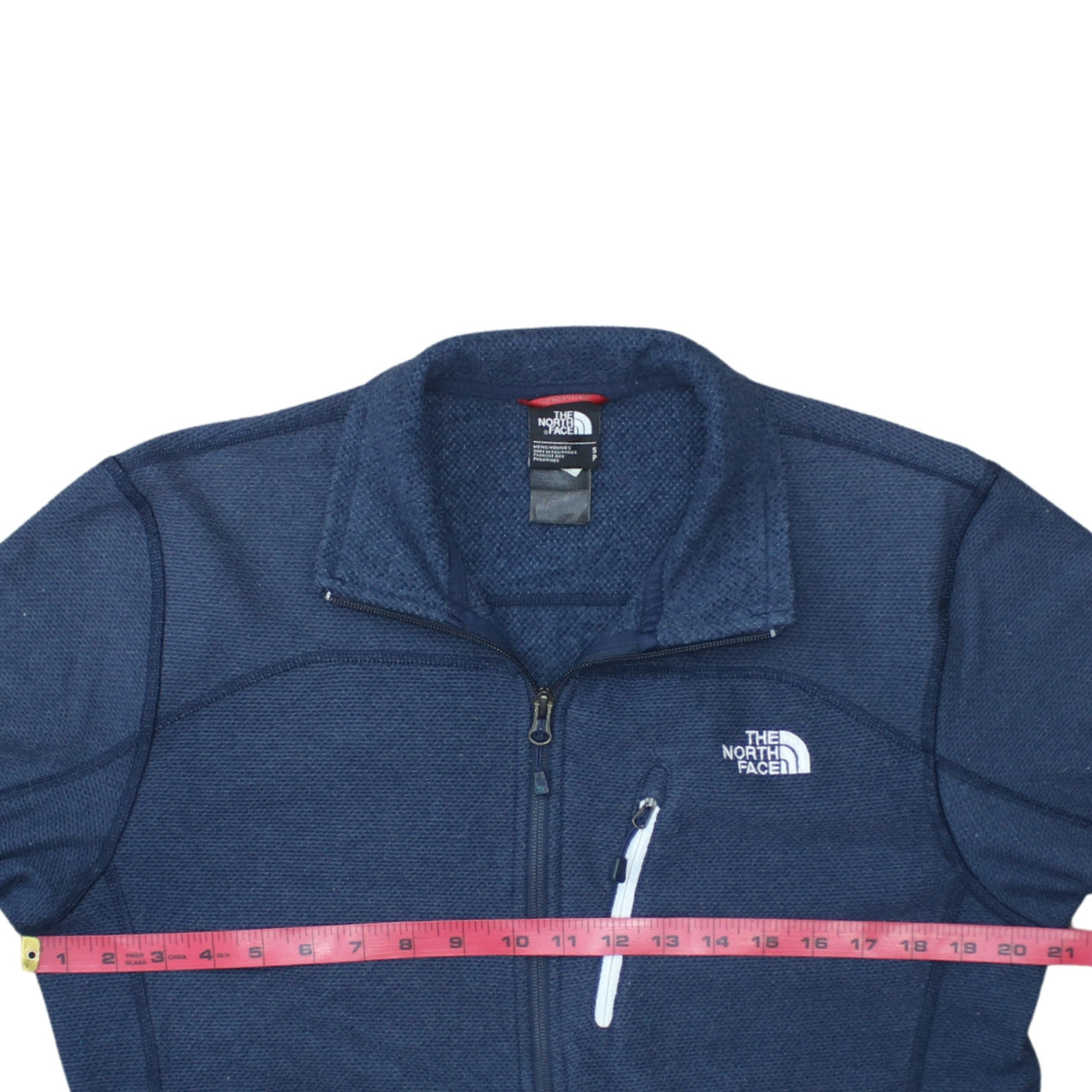 The North Face Men's Blue Full Zip Fleece Sweatshirt Size S
