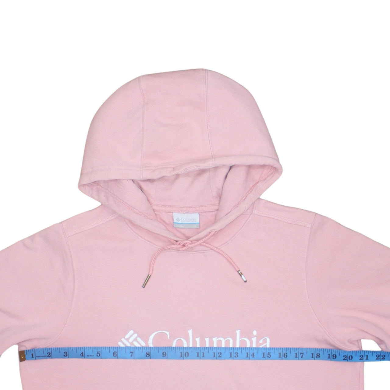 Columbia Women’s Pink Pullover Hoodie S Cotton Blend Logo Casual