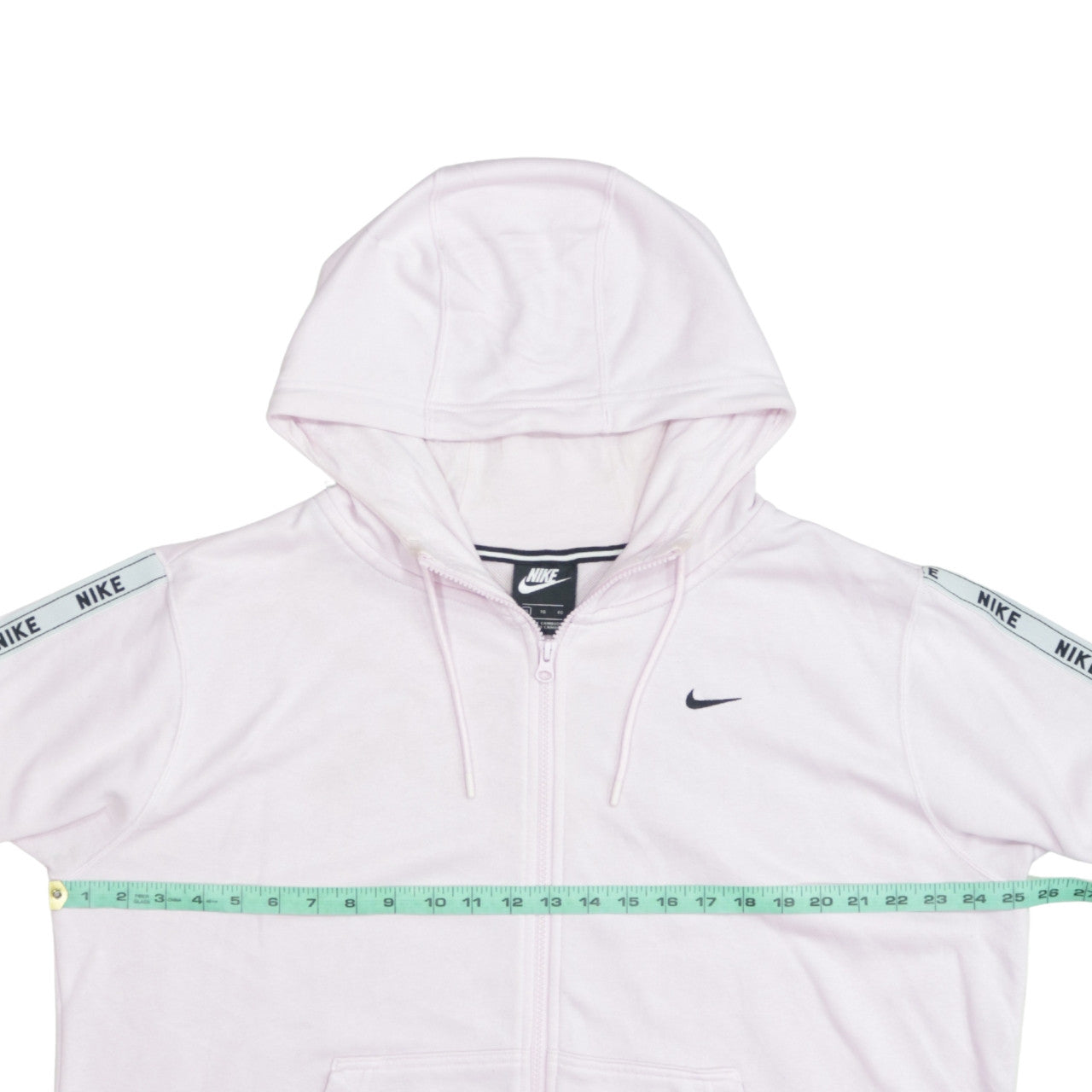 Nike Women Pink Full Zip Hoodie XL Drawstring Hooded Sweatshirt