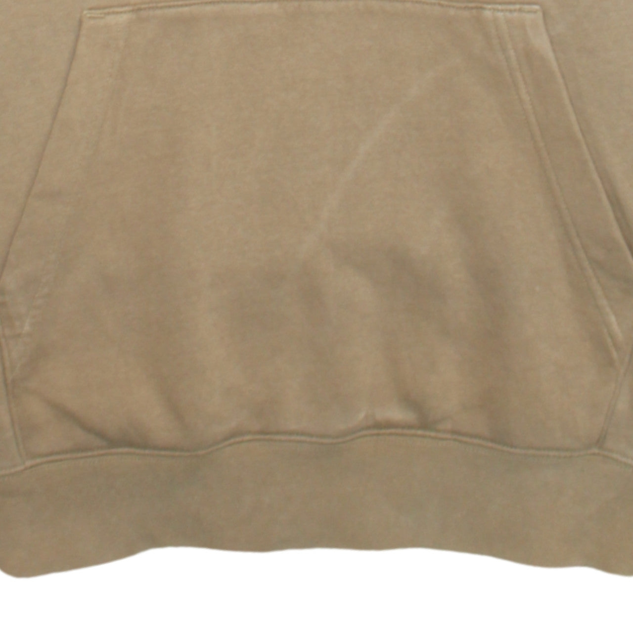 Nike Men's Beige Pullover Hoodie Small Logo Fleece Long Sleeve