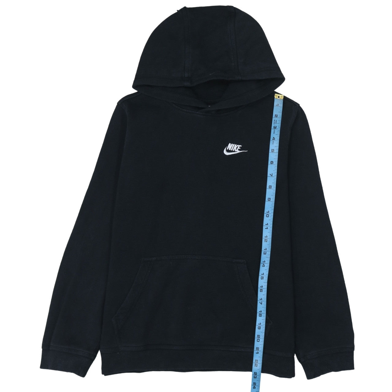 Nike Boys Black Pullover Hoodie XL 158-170cm Standard Fit Kangaroo Pocket