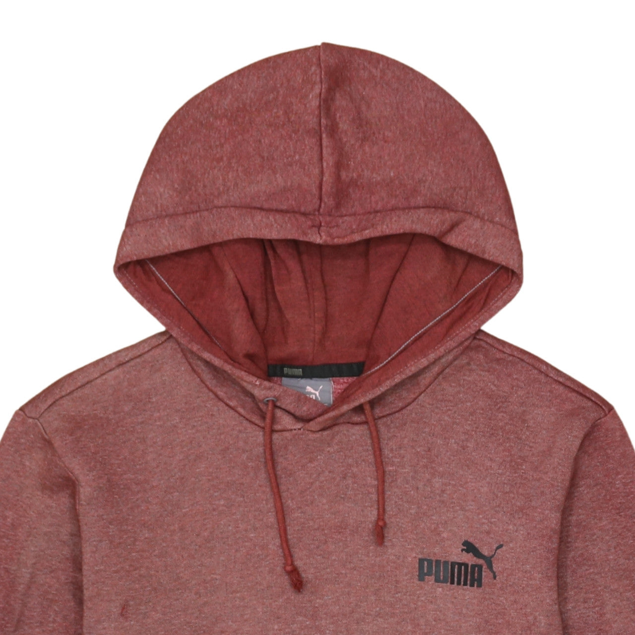 Puma Men’s Red Pullover Hoodie Small Logo Fleece Sweatshirt