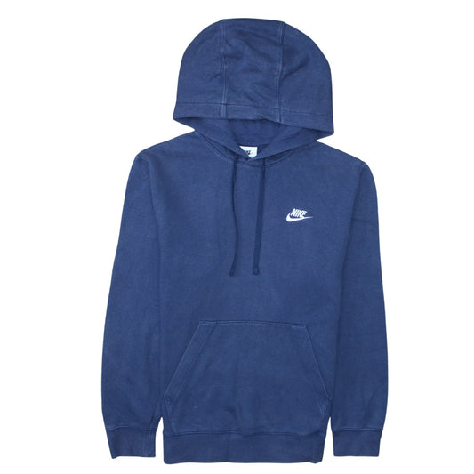 Nike Men's Blue Pullover Hoodie XS Logo Fleece Sportswear