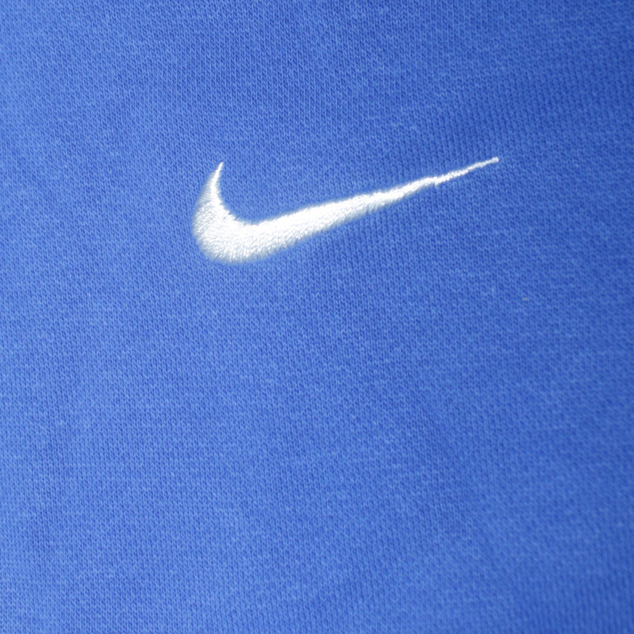 Nike Men's Blue Small Pullover Hoodie with White Logo