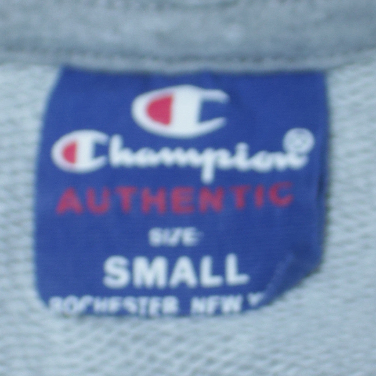 Champion Men's Grey Full Zip Hoodie Small Logo Sportswear