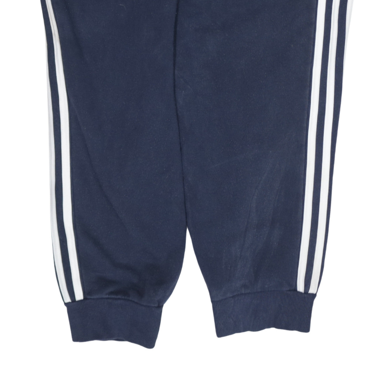 adidas Men Blue XL Jogger Trousers Elastic Waist Fleece Side Stripe