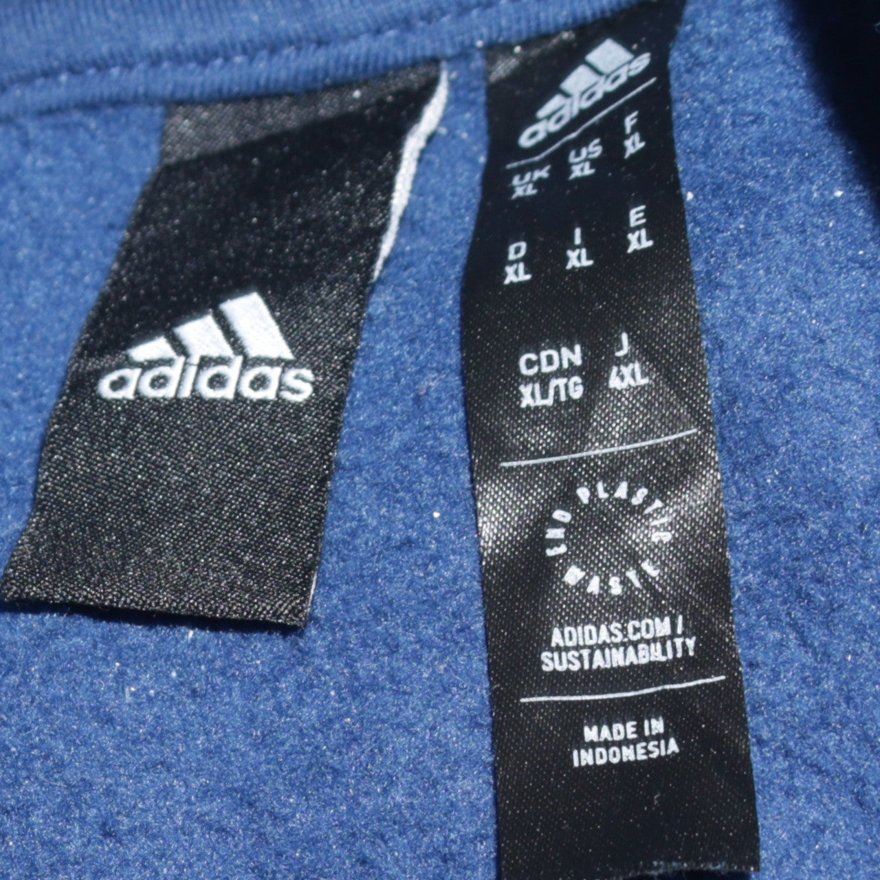 Adidas Men’s Blue XL Pullover Hoodie Sports Fleece Sweatshirt