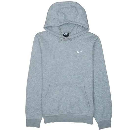 Nike Men's Grey Pullover Hoodie S Regular Fit Fleece Sweatshirt