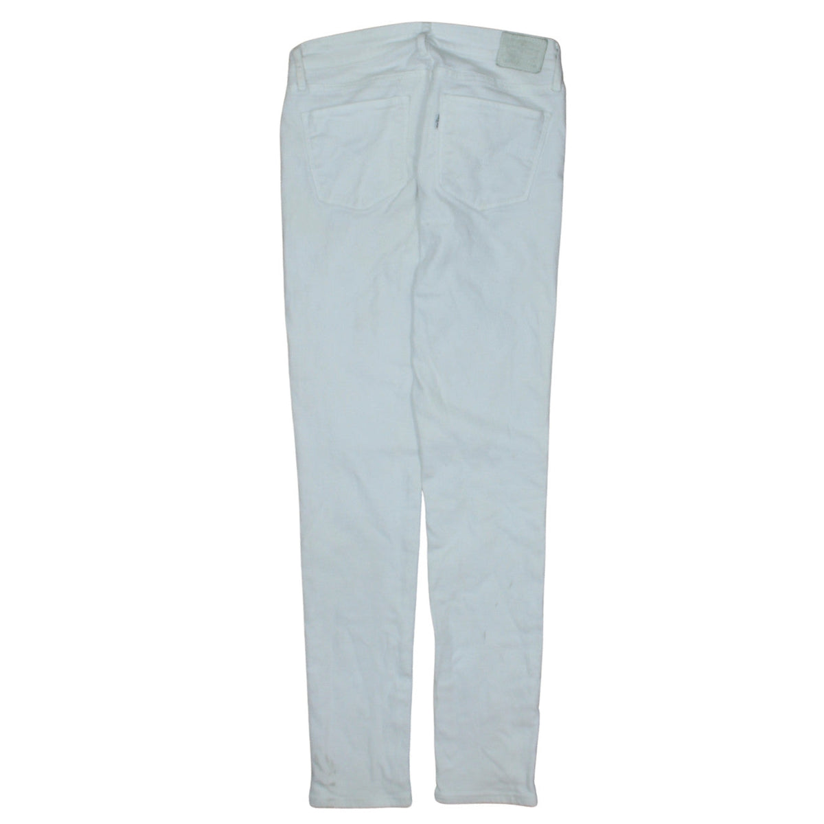 Preloved Levi's Women's White 711 Skinny Jeans Size 27 Mid Rise Denim - Back