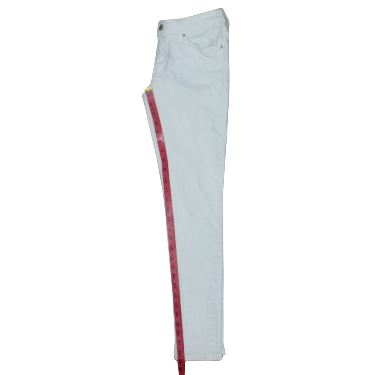 Preloved Levi's Women's White 711 Skinny Jeans Size 27 Mid Rise Denim - Label