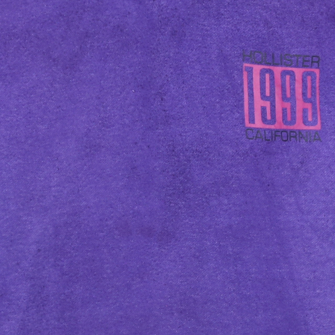 Hollister Men’s Purple Pullover Hoodie L 1999 Logo Fleece Sweatshirt