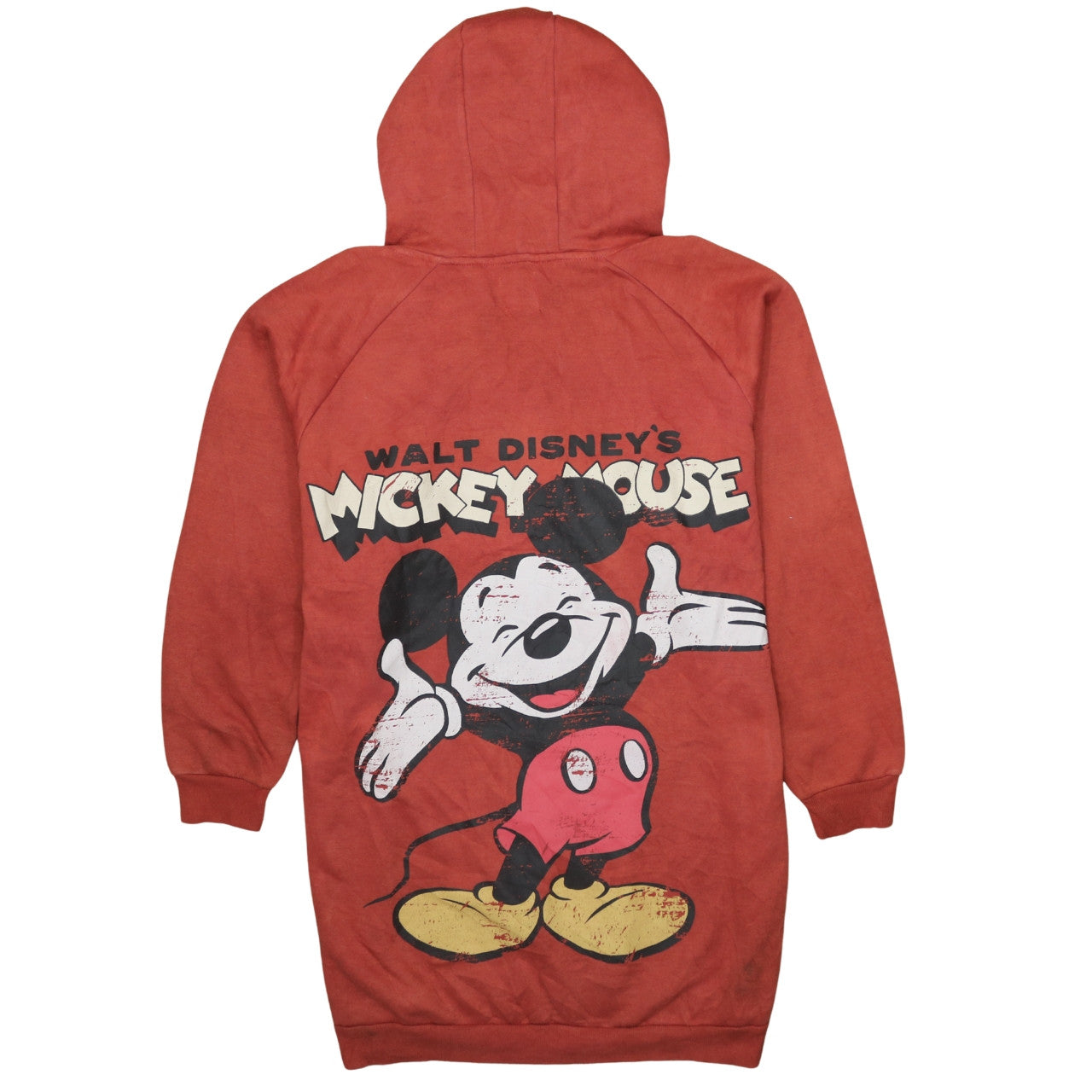 Disney Mickey Mouse Red Pullover Hoodie Unisex M
