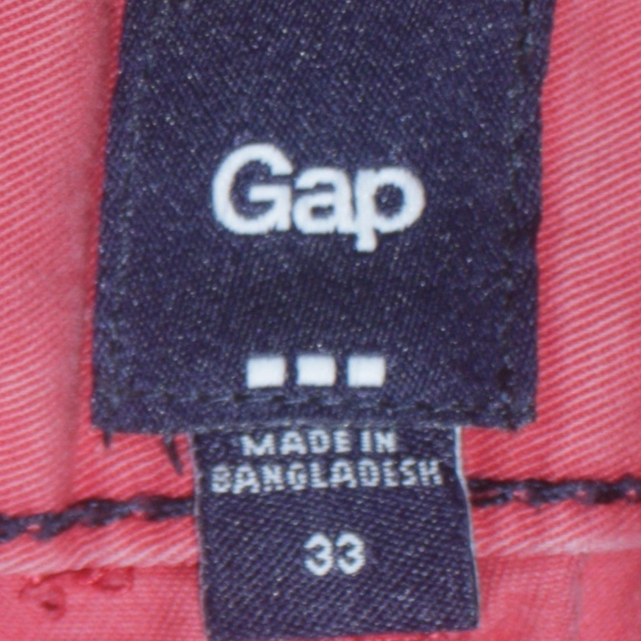 Gap Men's Red Chino Shorts Size 33 Cotton Twill Casual