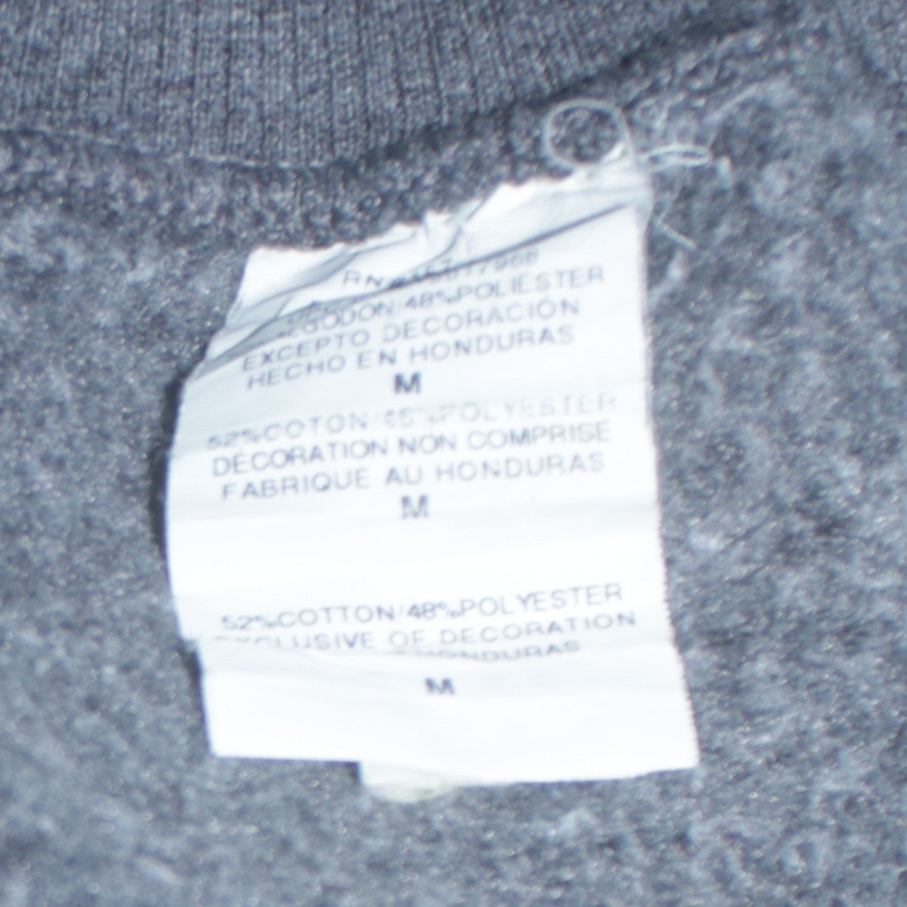 Champion Men’s Grey Full Zip Hoodie M Regular Fit Logo Fleece