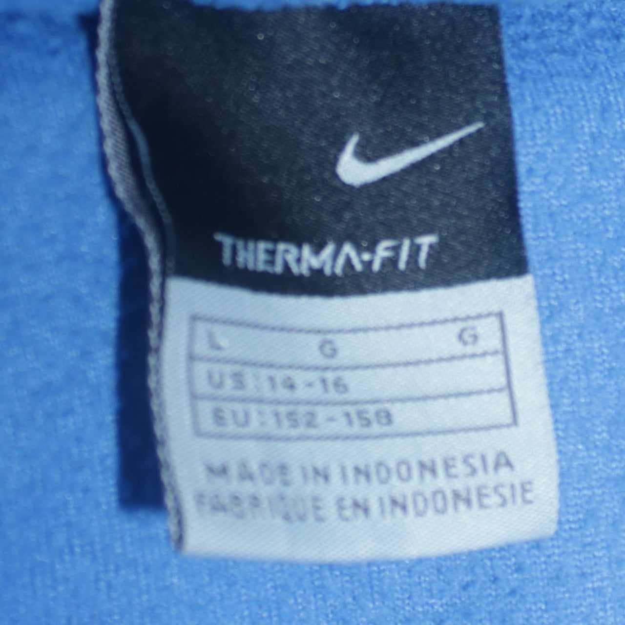 Nike Boys Blue Therma-FIT Fleece Track Jacket Size 14-15 Years