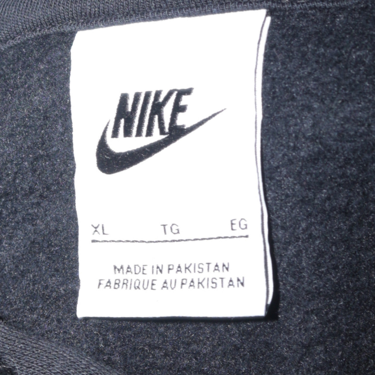 Nike Men's Black XL Pullover Hoodie Fleece Sweatshirt