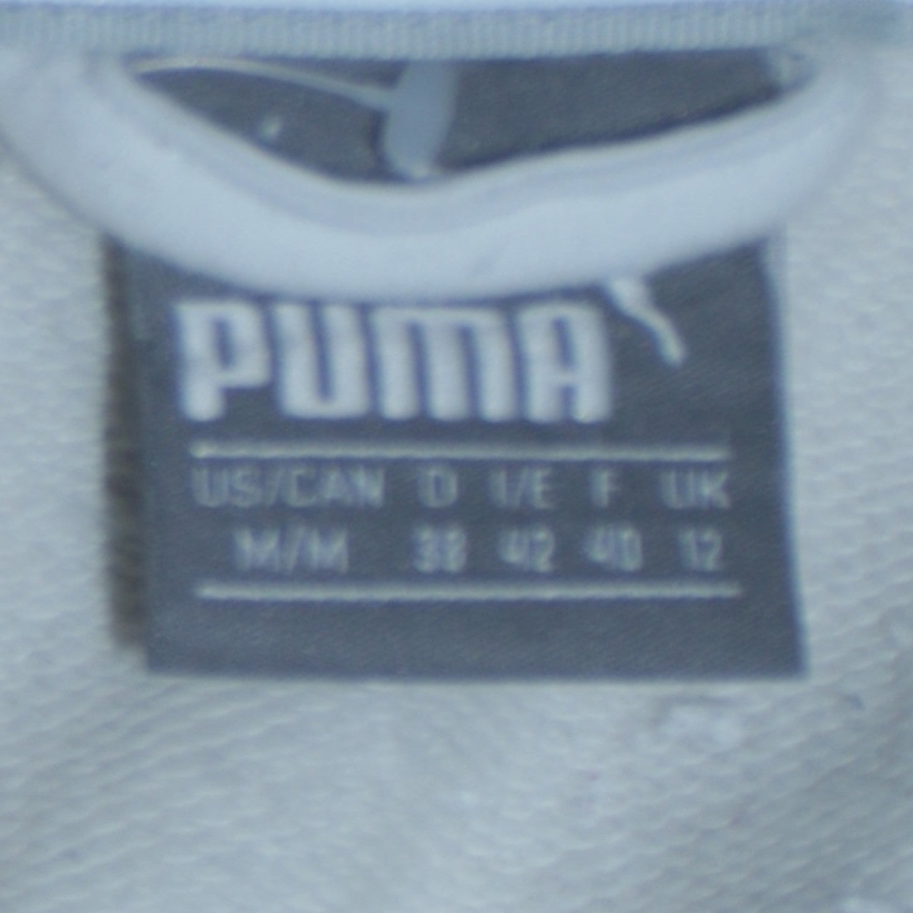 Puma Women's White Full Zip Hooded Sweatshirt Size 12 UK