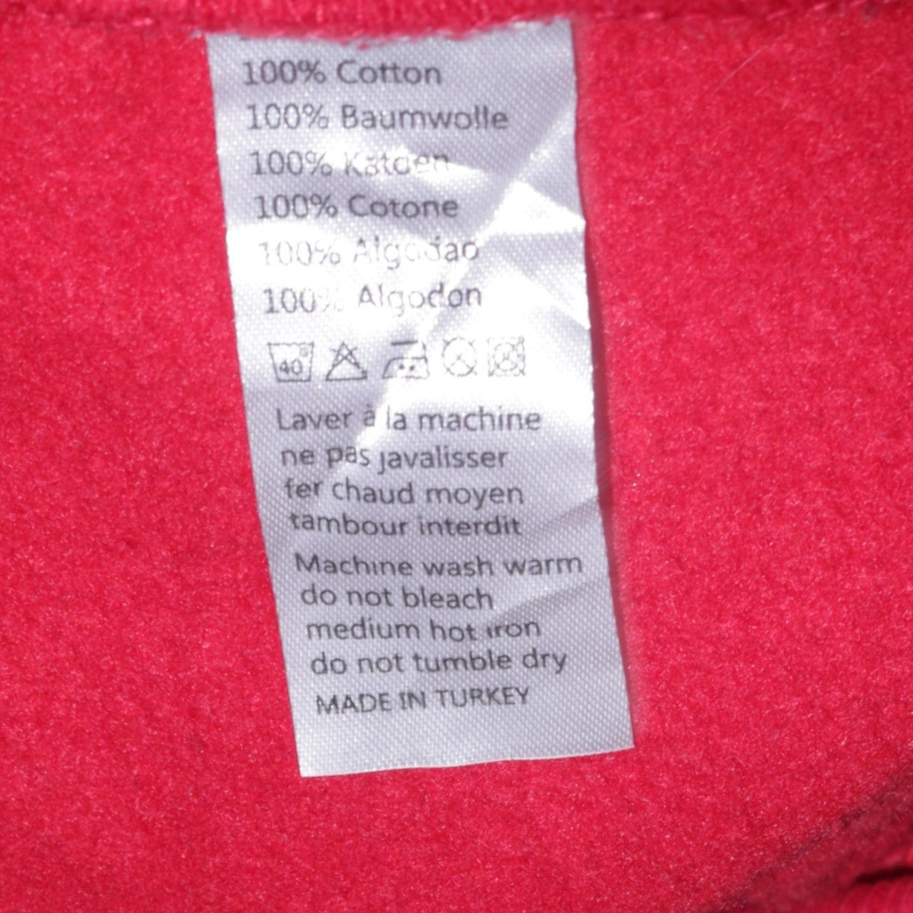 Champion Men's Red XL Pullover Hoodie Embroidered Logo Cotton