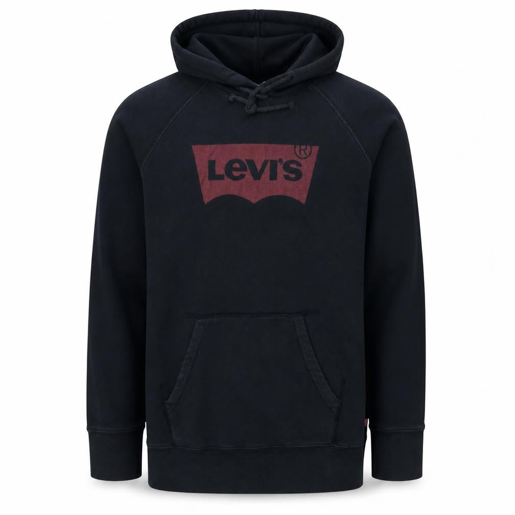 Levi's Men's Black Pullover Hoodie M Classic Logo Fleece
