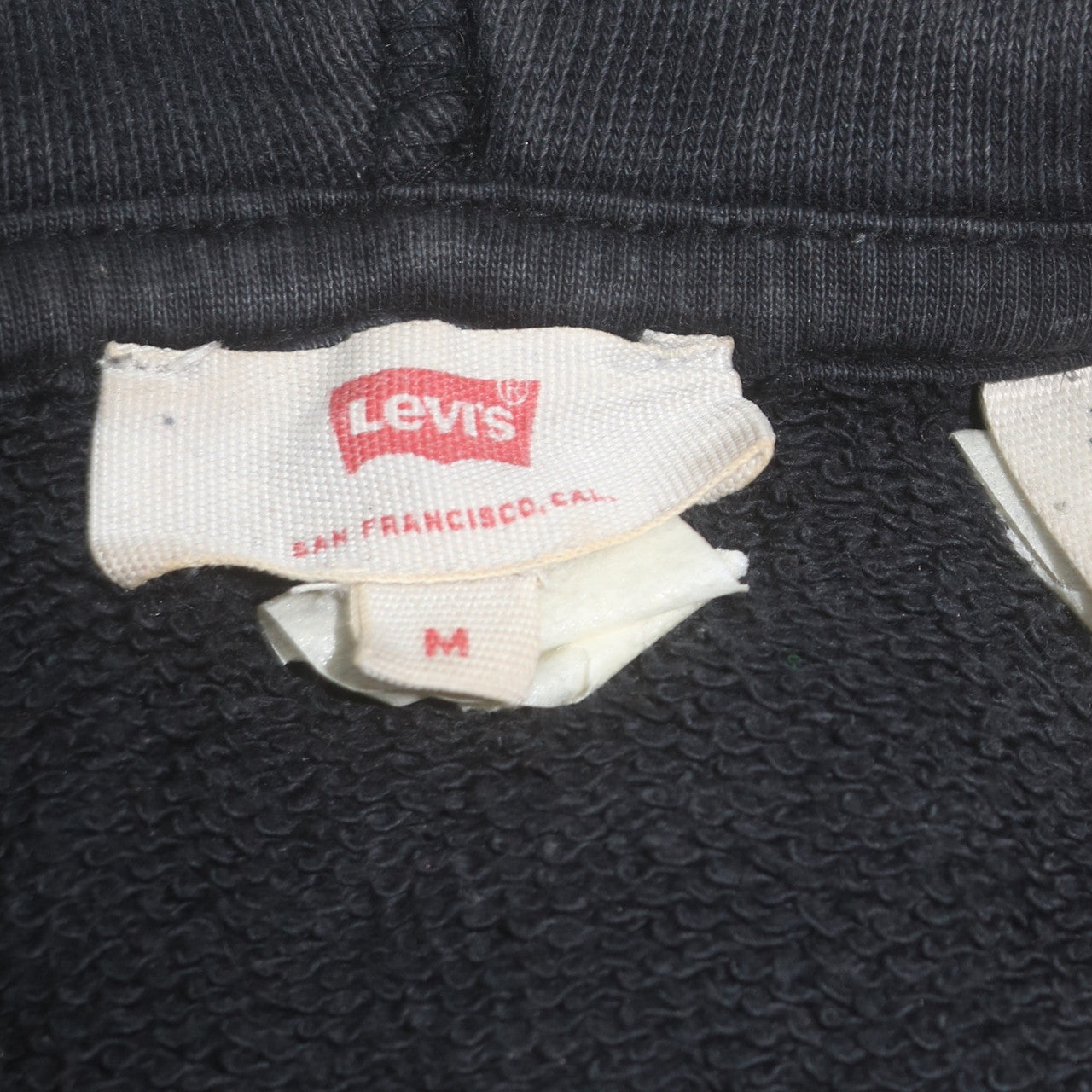 Levi's Men's Black Pullover Hoodie M Classic Logo Fleece